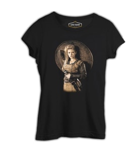 Vikings - Lagertha Siyah Kadın Tshirt
