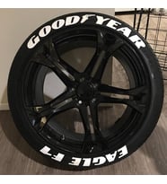 LASTİK YAZISI GOOD YEAR EAGLE 1.SINIF KALİTE SOLMAZ ARAÇ MOTORSİKLET LASTİK YAZISI 31mm kalın LASTIK STİCKER