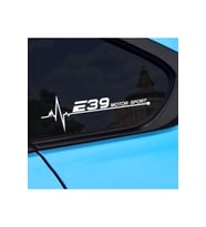 E39 Yan Cam Sticker Oto Kapı  20 Cm X 7 Cm Holo-Chroma