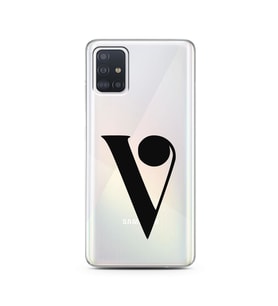 Samsung A51 Harf Tasarımlı Telefon Kılıfı V-Harfi 