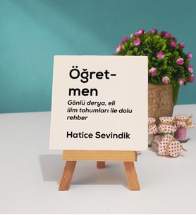 Öğretmen Dekoratif Taş Baskı