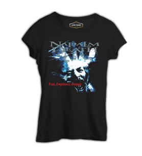 Napalm Death - Fear Emptiness Despair Siyah Kadın Tshirt