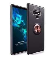 Microsonic Samsung Galaxy Note 9 Kılıf Kickstand Ring Holder Siyah Rose
