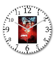 Jaws Duvar Saati Bombeli Gercek Cam