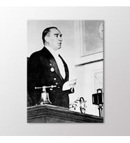 Arty Tablo Atatürk Konuşma Yaparken Tablo (Karışık)