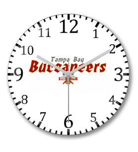 Buccaneers Speak Softly Duvar Saati Bombeli Gercek Cam