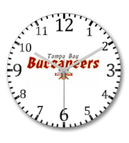 Buccaneers Speak Softly Duvar Saati Bombeli Gercek Cam