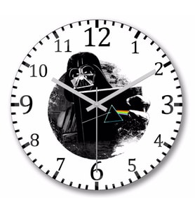 Darth Vader  The Dark Side Duvar Saati Bombeli Gercek Cam