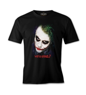 Joker - Serious Siyah Erkek Tshirt