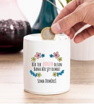 Bir Tek Annem Olsun Kişiye Özel Kumbara