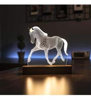 Koşan At Led Masa Lambası Hediye Dekoratif Aydınlatma