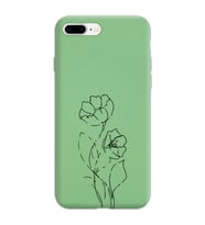 Iphone 8 Plus Çizgi Tasarımlı Yeşil Lansman Telefon Kılıfı