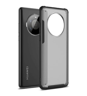 Microsonic Huawei Mate 40 Pro Kılıf Frosted Frame Siyah