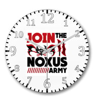 League Of Legends Noxus Army Duvar Saati Bombeli Gercek Cam