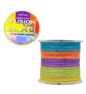 Remixon Fusion x8 MultiColor İp Olta Misinası 600mt MultiColor-0,28 MM