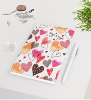 BK Gift Kişiye Özel Sevgililer Günü Beyaz Defter Kalem Seti-46