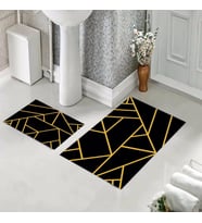 Banyo Halısı Ikili Klozet Takımı Kaymaz Tabanlı (60 xm x 100 cm + 40 cm x 60 cm) 