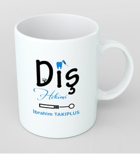 Kişiye Özel Diş Hekimi Kupa Bardak