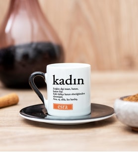 Kadın Kelime Anlamı Siyah Türk Kahvesi Fincanı