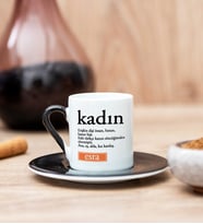 Kadın Kelime Anlamı Siyah Türk Kahvesi Fincanı