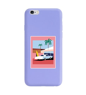 Lila Lansman Telefon Kılıfı Iphone 6