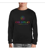 Coldplay - Dreams Siyah Çocuk Sweatshirt