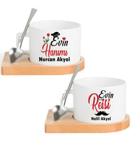 Evin Reisi Evin Hanımı 2 Li Nescafe Fincan Seti
