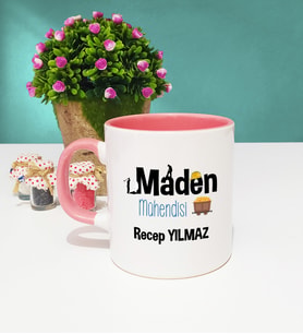 Maden Mühendisi Kupa Bardak Pembe