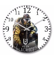 Tom Clancy's  Rainbow Six Siege Duvar Saati Bombeli Gercek Cam