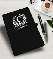 Kişiye Özel harf Tasarımlı  İsme Özel Defter ve Kalem