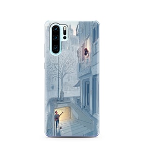 Serenat Tasarımlı Süper Şeffaf Silikon Telefon Kılıfı Huawei P30 Pro 