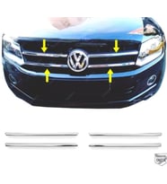 VW Amarok Krom Ön Panjur 4 parça 2010 ve üzeri Paslanmaz Çelik