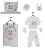 Pia Baby Gl 1908-06 İsme Özel Yastık Battaniye Zıbın Set
