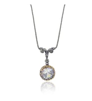 Söğütlü Silver zirkon taşlı otantik kolye