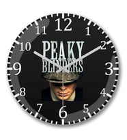 Peaky Blinders Duvar Saati Bombeli Gercek Cam