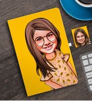 BK Gift Kişiye Özel Kız Çocuk Karikatürlü Defter-8