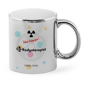 BK Gift Kişiye Özel Mesleki Radyoterapist Krom Kupa Bardak  1