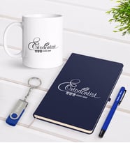 BK Gift Kişiye Özel Ortodontist Temalı Lacivert Defter Kalem Kupa 32gb USB Bellek Hediye Seti-1 (Model 1)