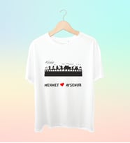 Şehrinize Özel İsim Baskılı Siluet Tshirt