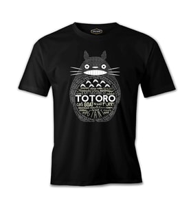 Totoro Siyah Erkek Tshirt