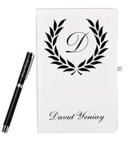 Kişiye Özel Hazırlanmış Şık Hediye Defter Ve Kalem Seti