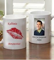 Kişiye Özel Fotoğraflı Kalbimin Birtanesine Kupa Bardak