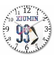 Exo Xiumin 99 Duvar Saati Bombeli Gercek Cam