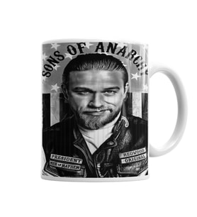 Sons of Anarchy President Jax Teller Kupa Bardak Porselen