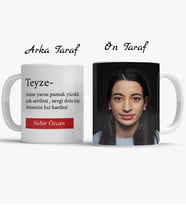 Teyze Temalı Fotoğraflı Kupa Bardak