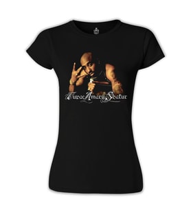Tupac Shakur 2 Siyah Bayan Tshirt