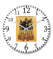 Lynyrd Skynyrd Duvar Saati Bombeli Gercek Cam