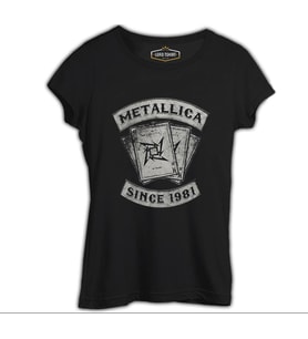 Metallica - Since 1981 Siyah Kadın Tshirt