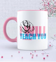 BK Gift Kişiye Özel İngilizce Öğretmeni Pembe Kupa Bardak  2