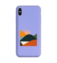 Lila Lansman Telefon Kılıfı Iphone X